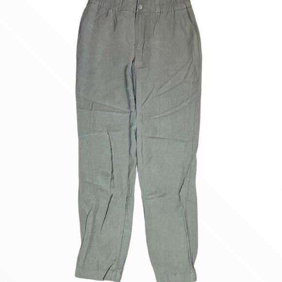 A New Day Joggers Trousers Ankle Length Pants Elastic Waistband Green Small - Picture 1 of 4